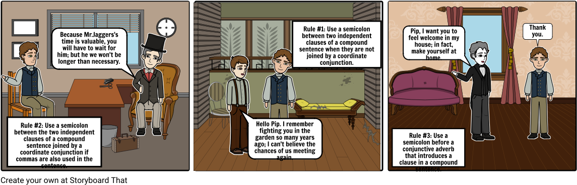 Semicolon Cartoon - Cartoon (1164x385), Png Download