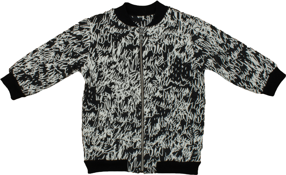 Noé & Zoë Bomber Scribbles - Noé & Zoë Berlin Skirt Bodysuit - Black, Size 18-24m (960x720), Png Download