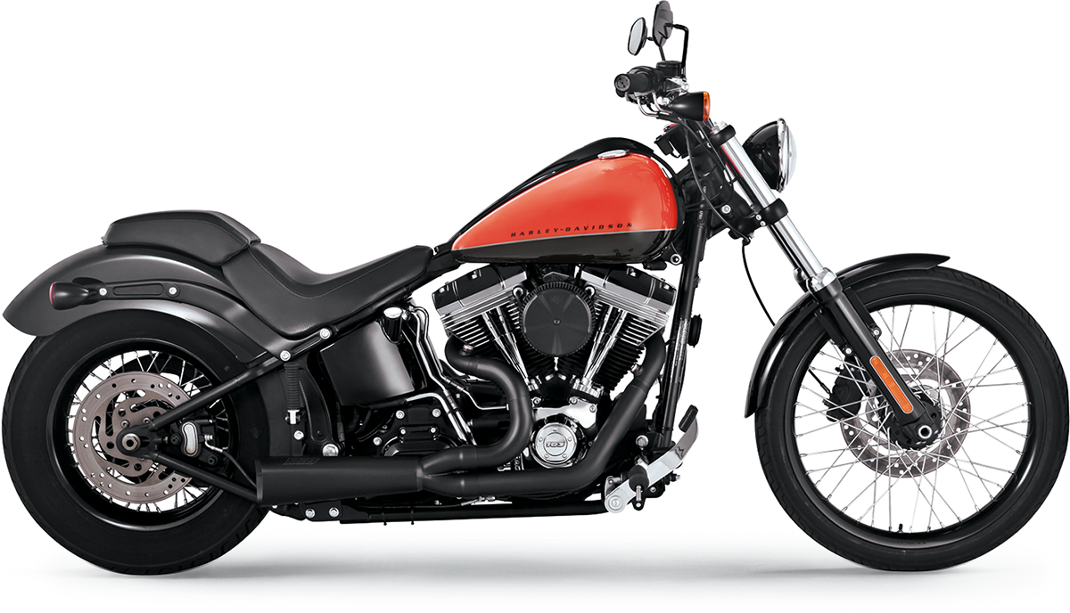 Vance & Hines Big Radius 2-into-2 Exhaust Black (1200x688), Png Download