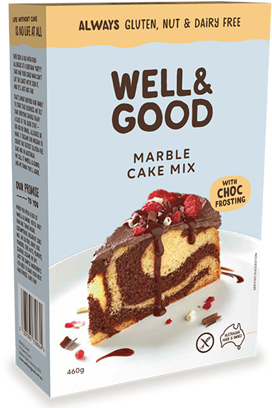 Gluten Free Marble Cake - Gluten Free Cake Mixes Australia (400x599), Png Download