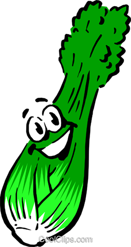 Cartoon Celery - Oh, You're A Vegetable (256x480), Png Download