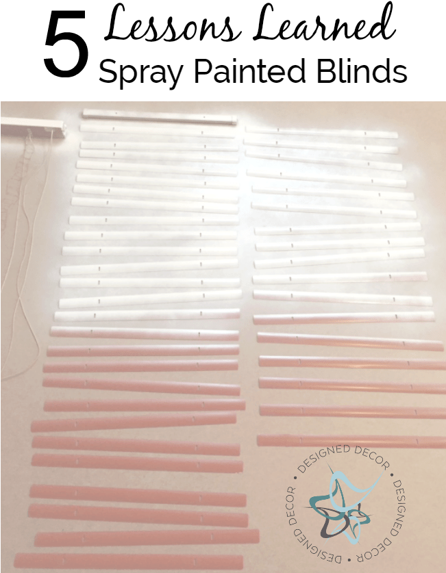 Lessons Learned Spray Painted Blinds - Spray Paint Wooden Blinds (650x867), Png Download