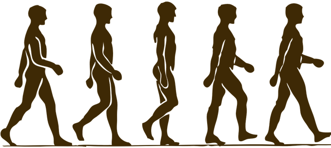 Person Walking Drawing (678x323), Png Download