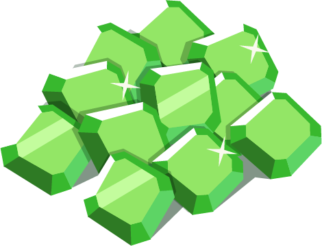 Icn Emerald Pile - Emerald (470x359), Png Download