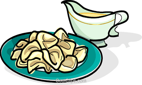 Russian Cuisine Pelmens Meat Dumplings Royalty Free (480x287), Png Download