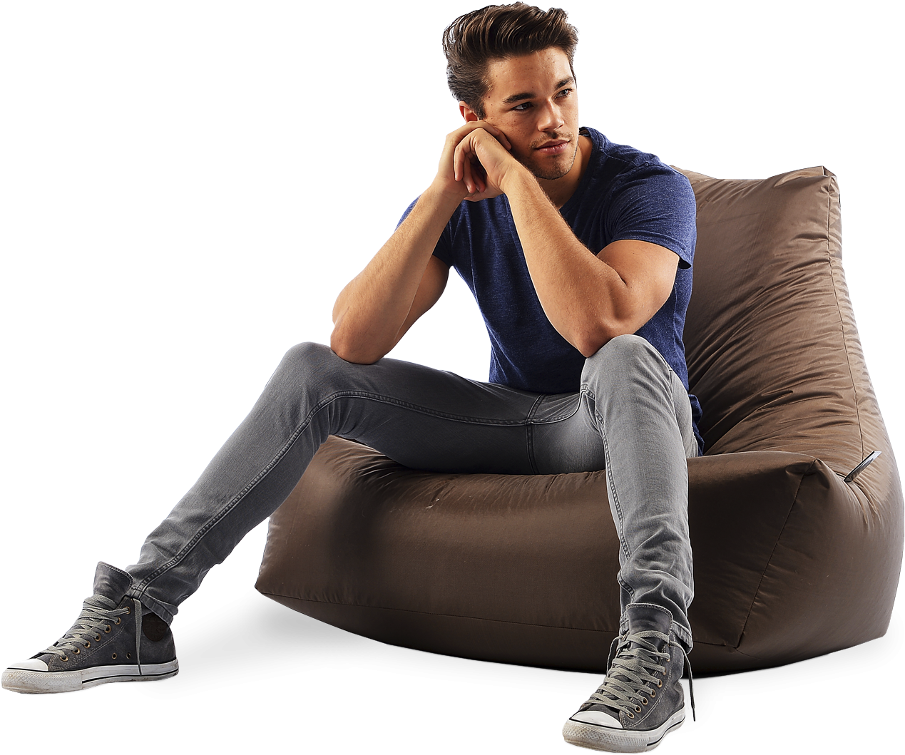 Outdoor Mighty B - Bean Bag Crazy Mighty B Bag Brown Outdoor Bean Bag (1445x1605), Png Download
