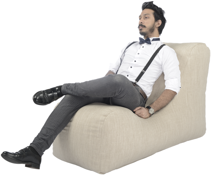 Softrock Bohemian Bean Bag - Bean Bag (880x717), Png Download