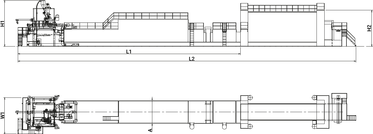 Table For Long Goods Line Based On Production Capacity - Diagram (1200x455), Png Download