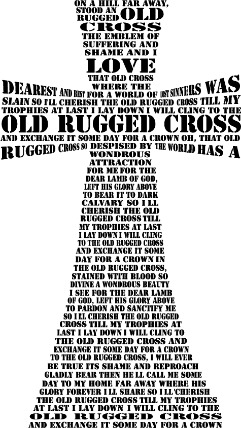 Old Rugged Cross Digital Cut Files Png Svg Dxf - Portable Network Graphics (475x844), Png Download