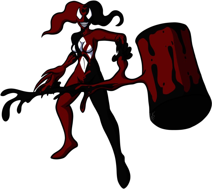 Image Transparent Drawing Digitally Harley Quinn - Symbiote Harley Quinn (978x817), Png Download