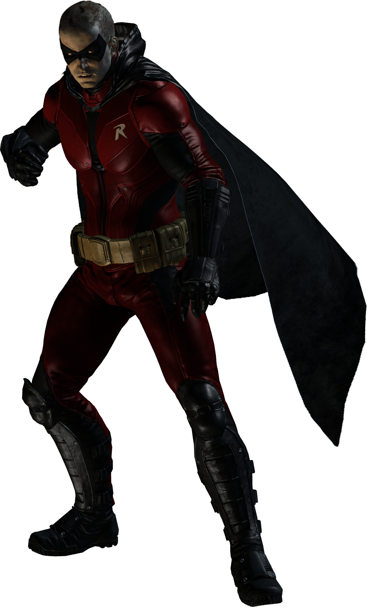 Clip Black And White Library Png For Free Download - Robin Arkham City Png (1237x2044), Png Download