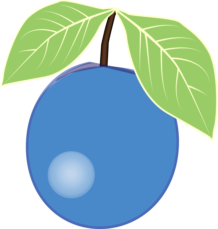 Image Of Blueberry Clipart Blueberries Clip Art At - Blueberry Clipart (760x800), Png Download