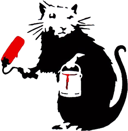 Graffiti Artist Png - Banksy Stencils (461x451), Png Download