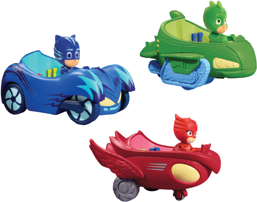 Pj Masks Vehicle & Figure Assortment - Pj Masks Toy Cars (960x743), Png Download