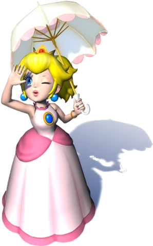 Peach Sms - Princess Peach Mario Sunshine (366x490), Png Download