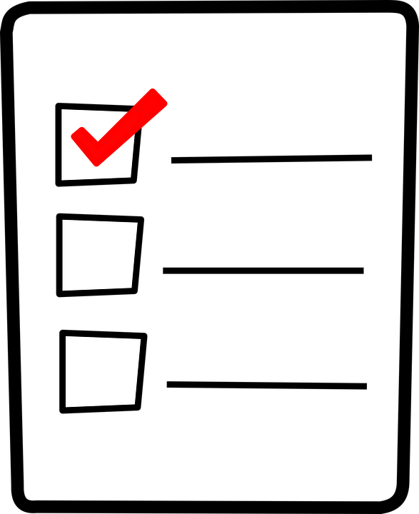 Checkbox Check Mark Clip Art - Checklist Clipart (587x720), Png Download