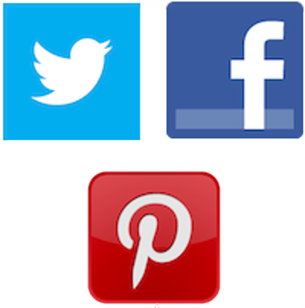 Social Media Twitter Facebook Google Plus (594x600), Png Download