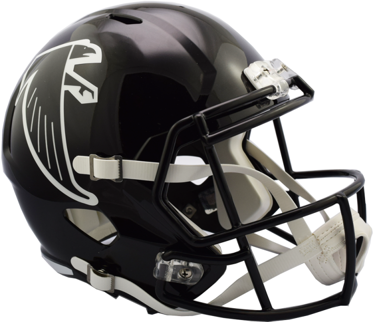 Atlanta Falcons Helmet 2016 Tribute Speed Replica Full - Atlanta Falcons Speed Football Helmet 2016 Tribute (800x693), Png Download