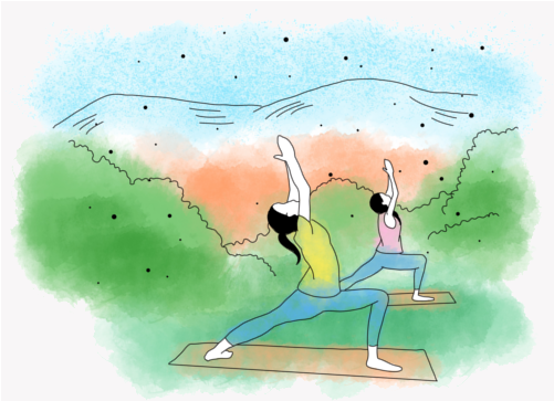 Yoga - Illustration (500x500), Png Download