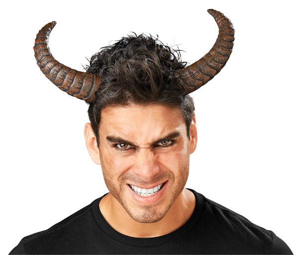 Yak Horns - Seasons Usa, Inc. Seasons Yak Horns Costume Accessory (650x513), Png Download