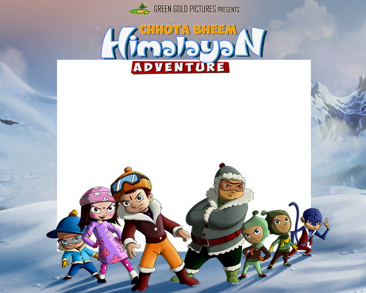 Photobooth - Chhota Bheem Himalayan Adventure (750x600), Png Download