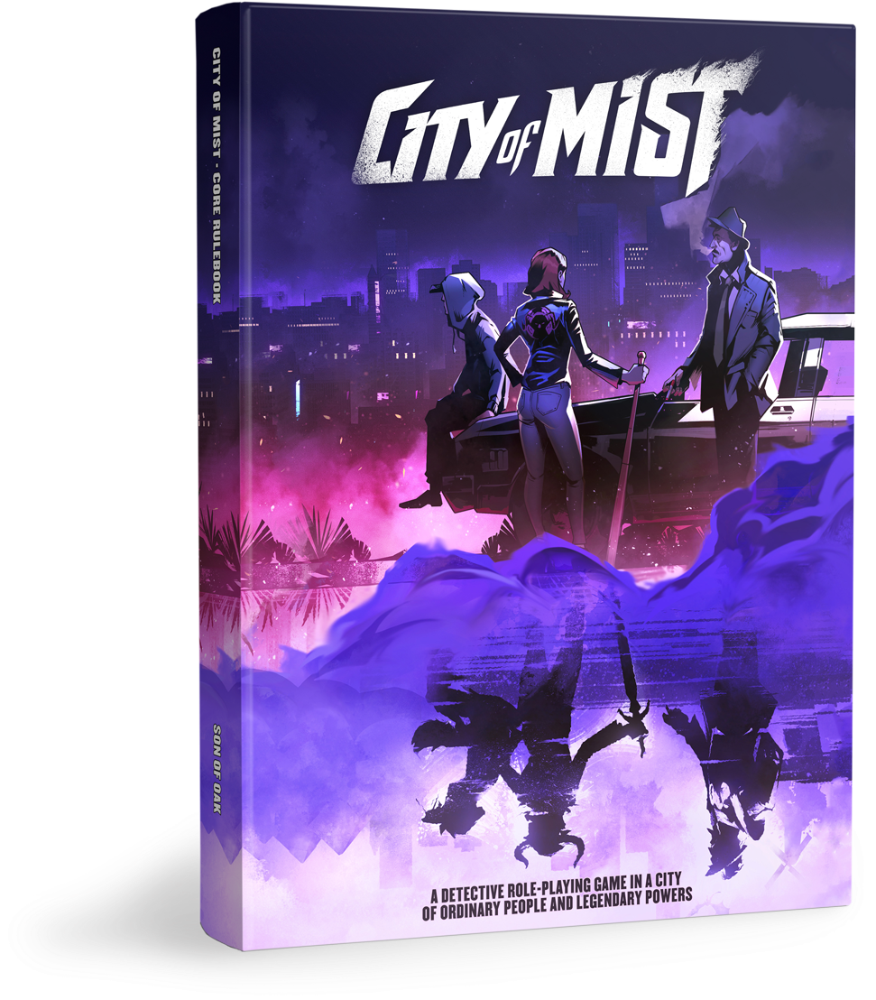 City Of Mist Core Book - City Of Mist Rpg (1500x1449), Png Download