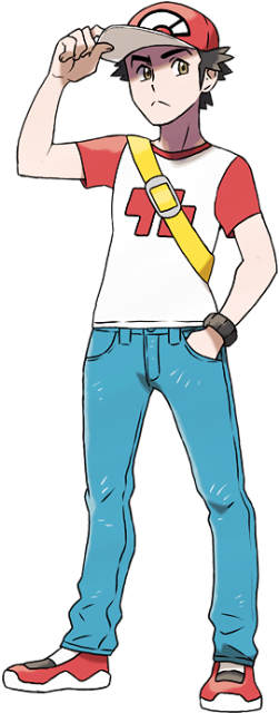 Chipsprites - Pokemon Sun And Moon Red Cosplay (500x639), Png Download