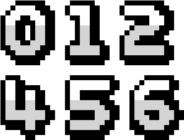 Numbers - Stencil (520x420), Png Download