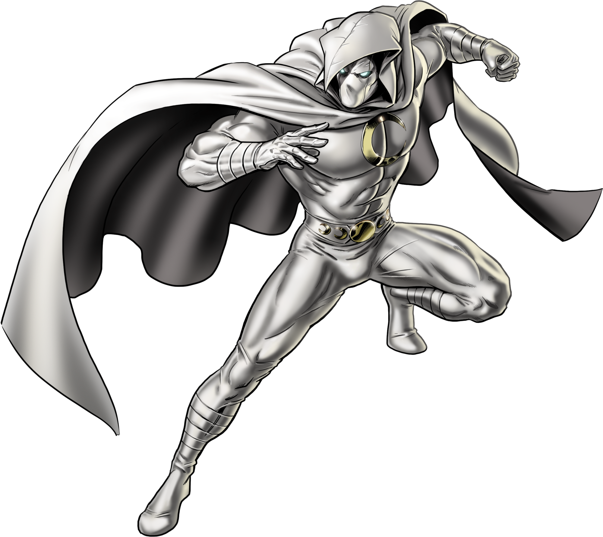 Png Transparent Library Image Super Badass Stand Png - Marvel Moon Knight Png (2000x1782), Png Download