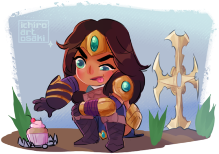 The More She Eats The Stronger She Gets - Cartoon (500x334), Png Download