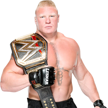 Brock Lesnar - Brock Lesnar Wwe Champion Png (460x463), Png Download