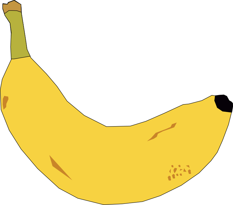 Banana Svg Clip Arts 600 X 530 Px (600x530), Png Download
