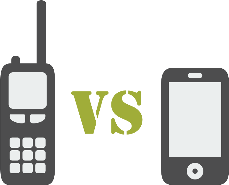 Radio Vs Cell Phone (900x600), Png Download