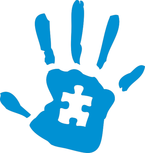 Silhouette At Getdrawings Com Free For Personal - Autism Awareness Handprint (463x490), Png Download