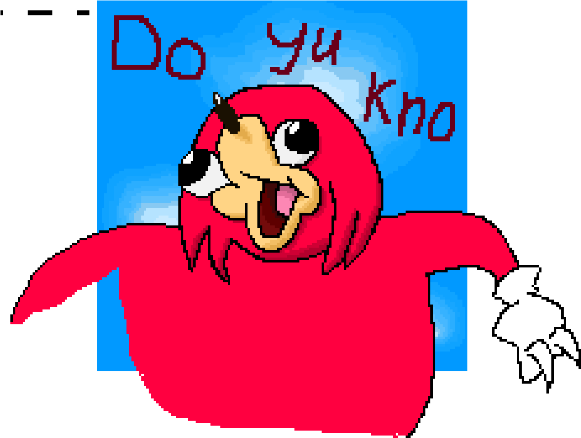 Ugandan Knuckles - Cartoon (1230x1230), Png Download
