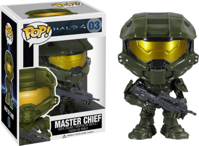Master Chief Pop Vinyl Figure - Funko Pop Halo (650x479), Png Download