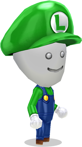 Luigi, Super Mario Bros - Miitopia Luigi Costume (372x574), Png Download