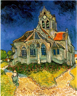 The Church At Auvers Vincent Van Gogh Art Reproduction - Vincent Van Gogh Church Doctor (400x400), Png Download