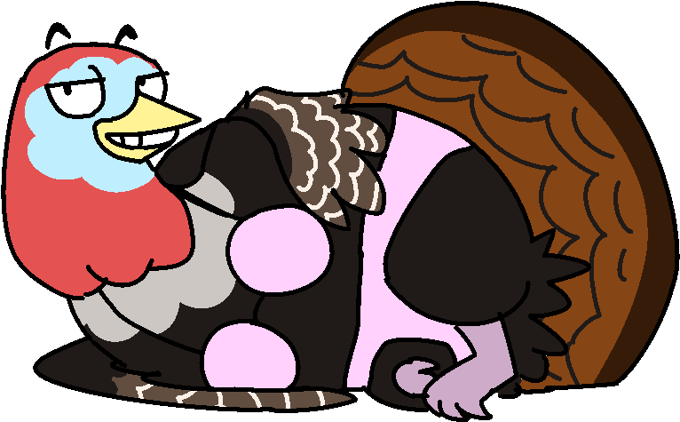 Turkey In The Bikini By Axolotl-princess On Deviantart - Stierkopf (860x584), Png Download