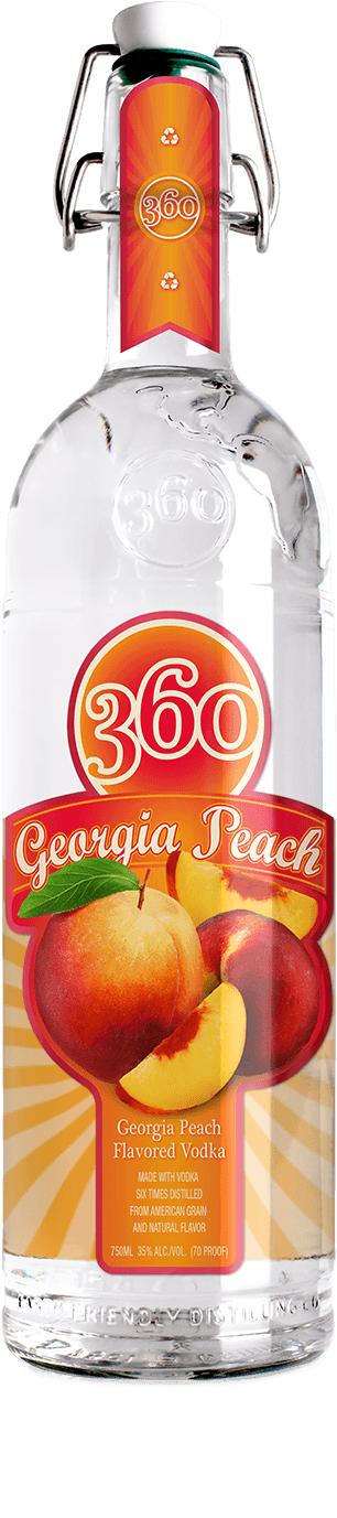 Each Sip Of 360 Georgia Peach Is Like Taking A Bite - 360 Red Delicious Apple Vodka (1000x1500), Png Download