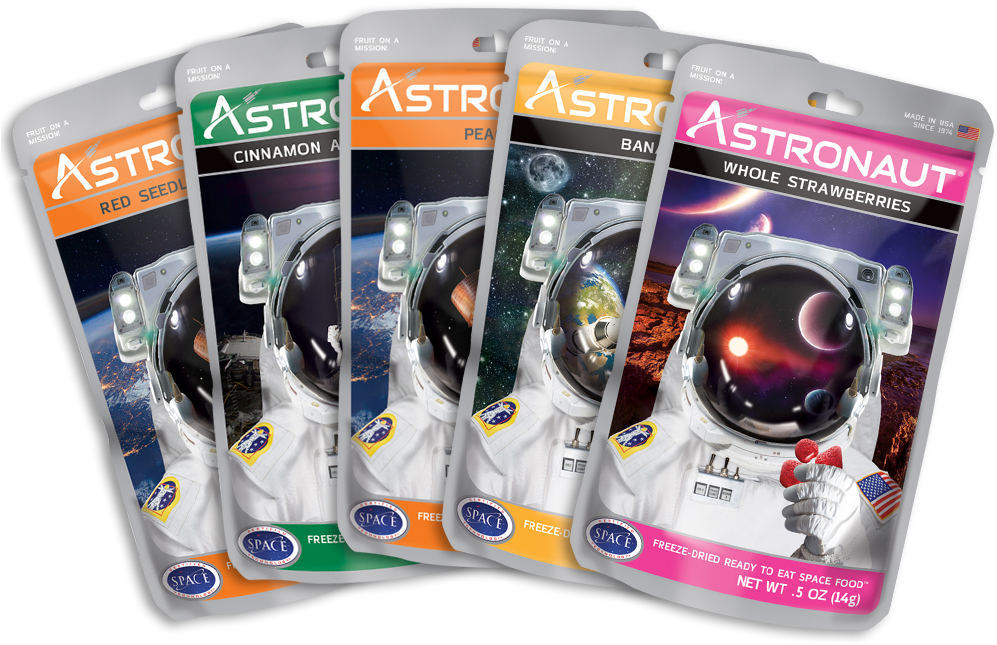 5 Freeze-dried Fruits - Astronaut Foods (1000x833), Png Download