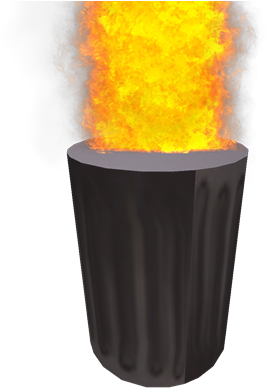 Trashcan Fire Png - Waste Container (420x420), Png Download