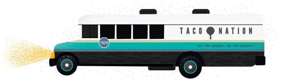 Tacobus 3@6x - Taco Bus (1000x375), Png Download