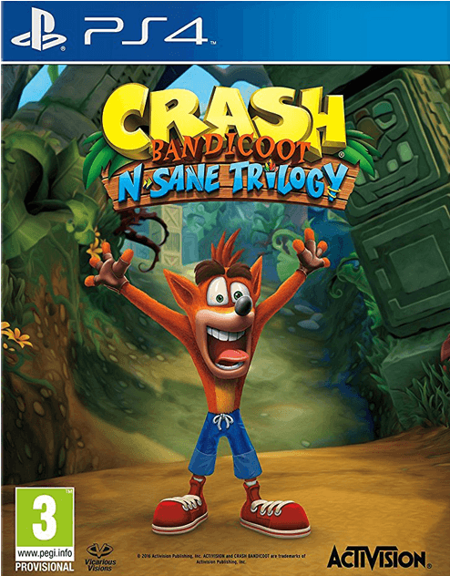 Crash Bandicoot N - Crash Bandicoot Ps4 N Sane Trilogy (552x700), Png Download