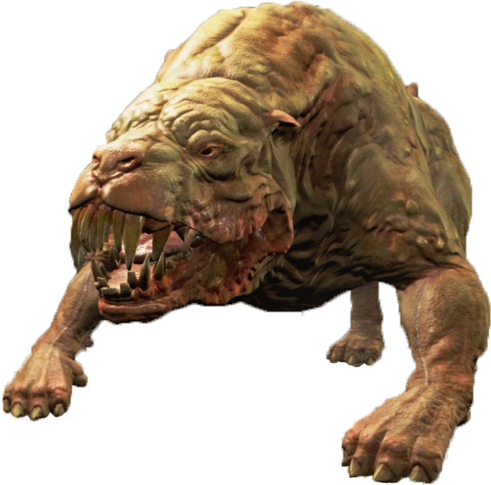 Were Created By The Institute Specifically, Which Isn't - Super Mutant Hound (733x720), Png Download
