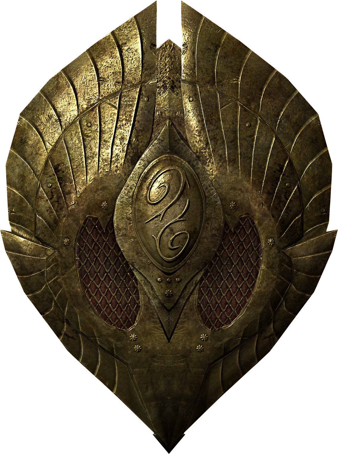 Elven Shield - Elven Shield Skyrim (1135x1526), Png Download