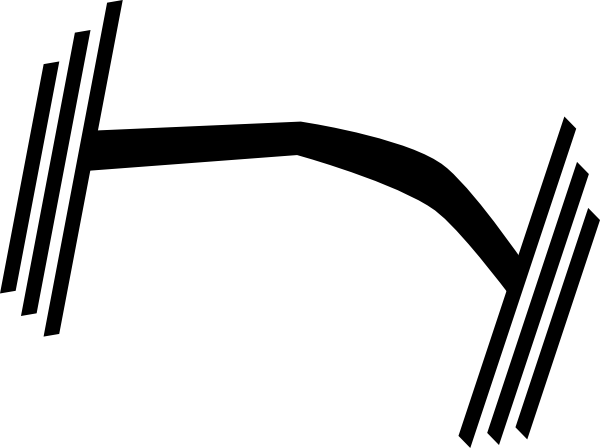 Heavy Dumbbell Clip Art - Heavy Dumbbell Clipart (600x448), Png Download