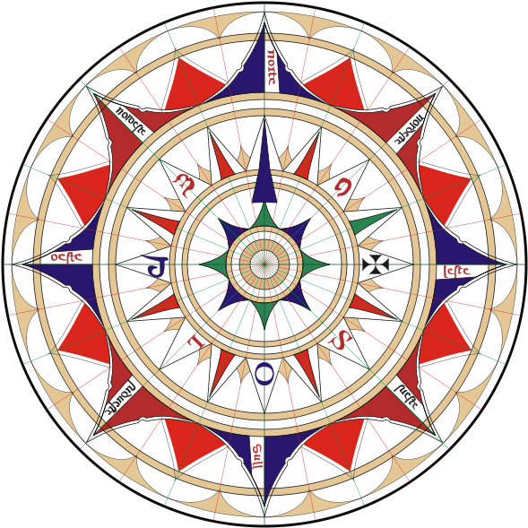 Gnu General Public License - Rosa Dos Ventos Antiga (600x600), Png Download