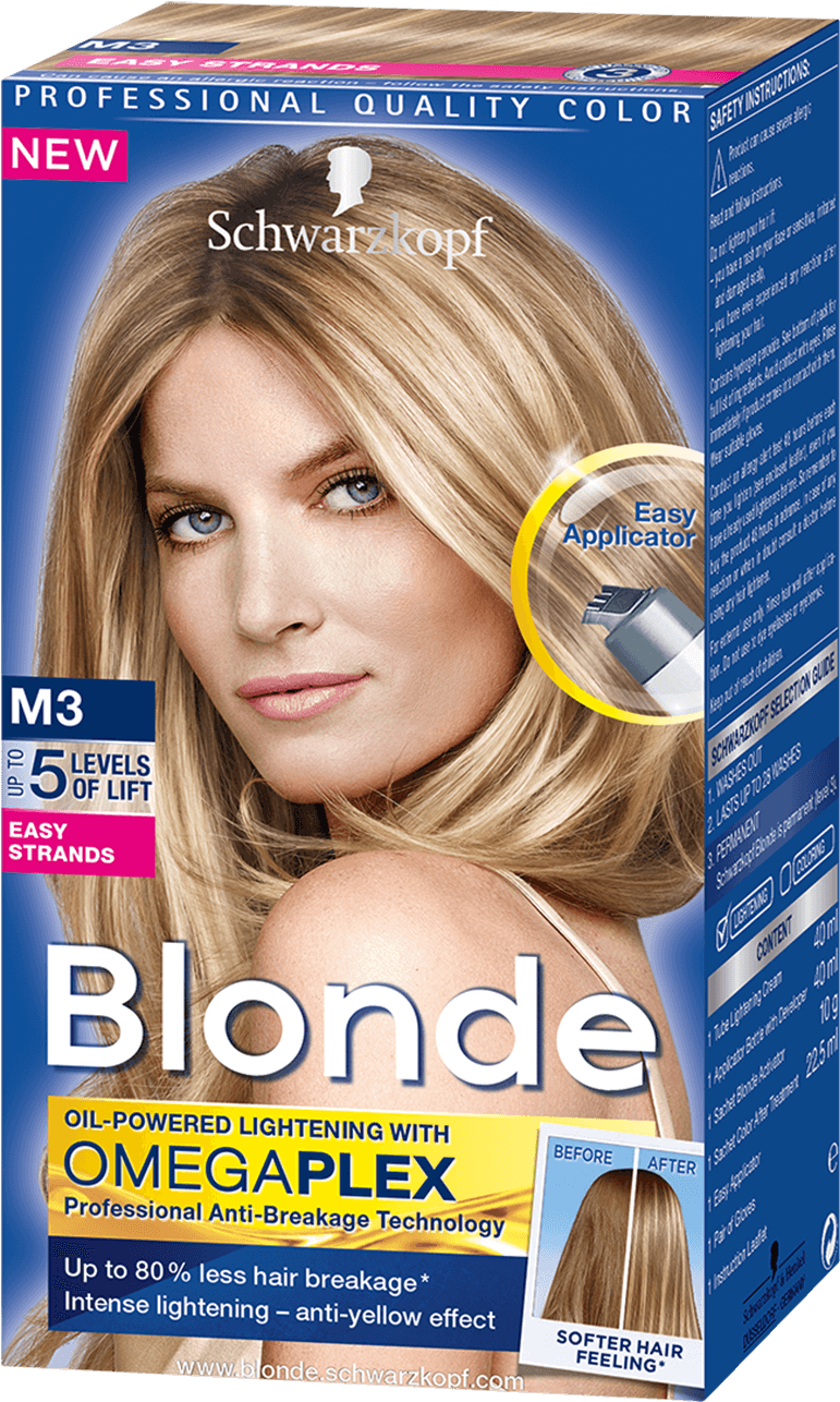 Blonde Strands M3 Easy Strands - Swartzkopf Blonde M3 (970x1400), Png Download