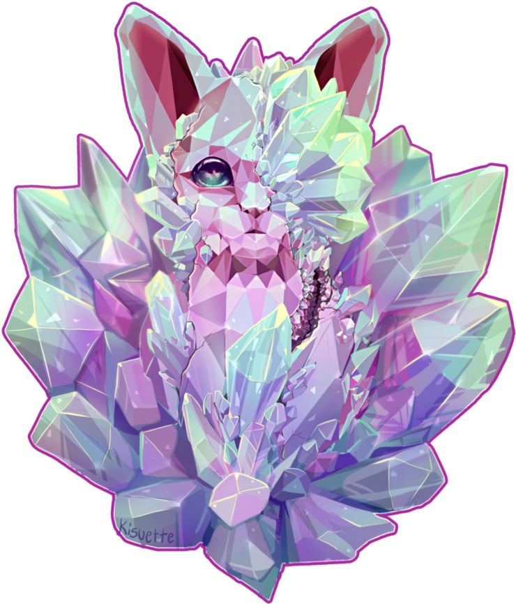 Dealtersorcerer - Crystal Cat Art (820x974), Png Download